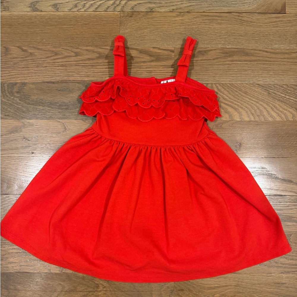Janie and Jack Vibrant Red Casual Dress